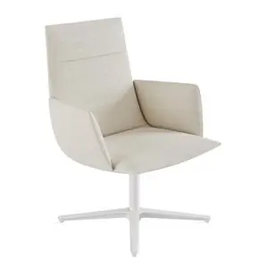 Butaca Noha Lounge executive brazos tapizados Viccarbe