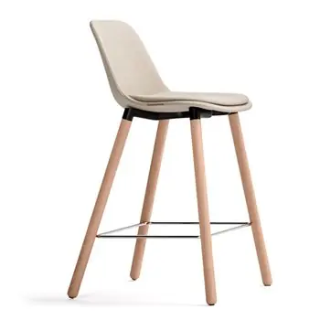 Taburete Abril tapizado 4P madera esPattio