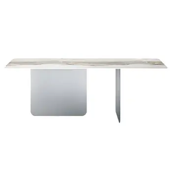 Mesa fija rectangular Air Soft XGlass Lago