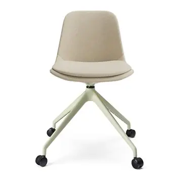 Silla Abril tapizada base piramidal aluminio esPattio