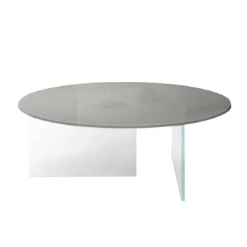 Mesa centro redonda Air cristal Lago