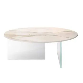 Mesa centro redonda Air XGlass Lago