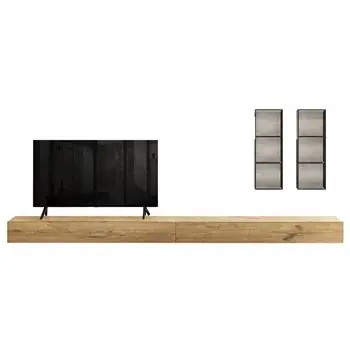 Mueble TV 36e8 con vitrinas Lago