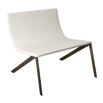 Sillón Mezz’aria tapizado liso patas Finewood Lago