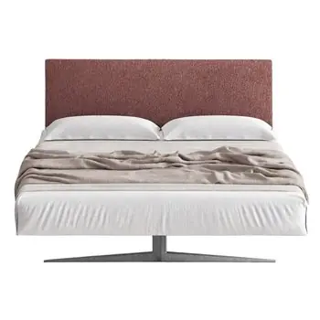 Cama matrimonio Steel tapizado Lago