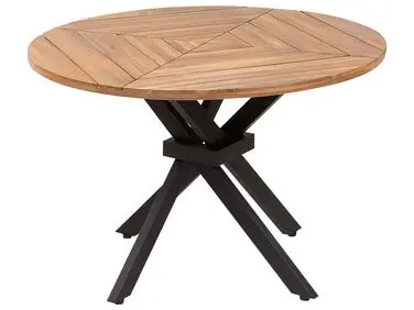 Mesa de jardín LISSONE 110 cm 110 cm Madera de acacia Marrón - Jardín y balcón