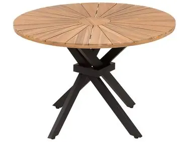 Mesa de jardín CISSONE 110 cm 110 cm Madera de acacia Marrón - Jardín y balcón