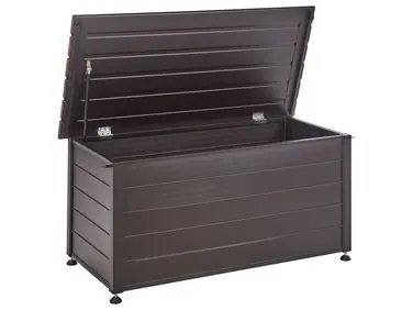 Arcón CAMPALTO 123 cm 60 cm Marrón oscuro - Jardín y balcón