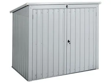 Cobertizo para herramientas MOENA 158 cm 96 cm Gris claro - Jardín y balcón