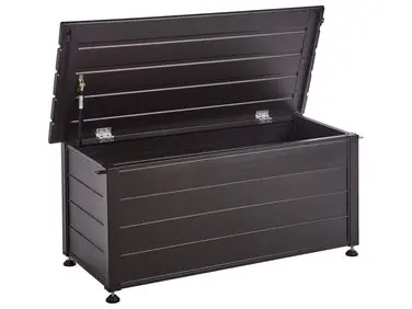 Storage Box CAMPALTO 113 cm 50 cm Dark Brown - Garden & Balcony