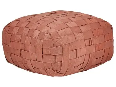 Puf BODLA Material sintético Rojo claro - Sala de estar