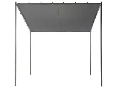 Cenador VIMINO Metal 282 cm 294 cm Gris oscuro - Jardín y balcón