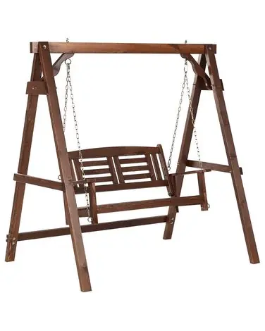 Columpio NERITO Madera de abeto Marrón oscuro - Jardín y balcón