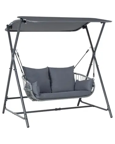 Columpio FIASTRA Metal Gris oscuro - Jardín y balcón