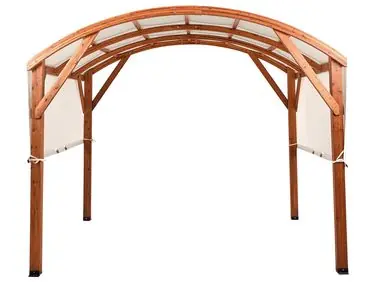 Cenador SCOPELLO Madera de abeto 303 cm 300 cm Marrón/Beige - Jardín y balcón