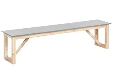 Garden Bench NOTTERI 180 cm Concrete Grey - Garden & Balcony