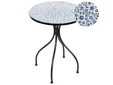 Bistro Table CHAPECO 60 cm 60 cm Metal Black - Garden & Balcony