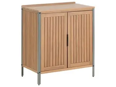 Armario de cocina exterior IVREA Marrón Madera de acacia certificada - Jardín y balcón