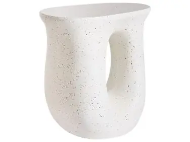 Side Table IDRO 42 cm 28 cm Terrazzo Effect White Terrazzo - Garden & Balcony