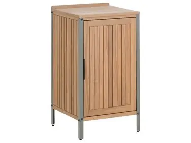 Armario de cocina exterior IVREA Marrón Madera de acacia certificada - Jardín y balcón