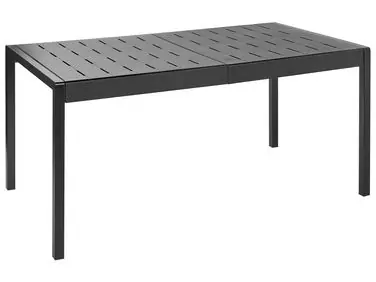 Mesa de jardín BARTICA 154 cm 84 cm Negro - Jardín y balcón