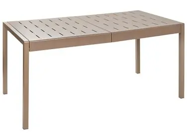 Mesa de jardín BARTICA 154 cm 84 cm Marrón - Jardín y balcón