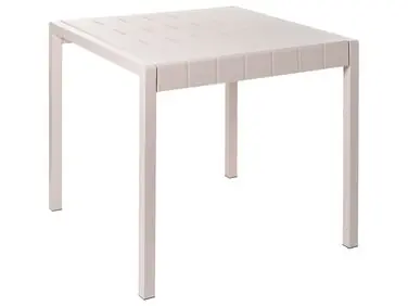 Mesa de jardín BARTICA 81 cm 84 cm Beige - Jardín y balcón