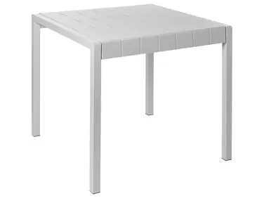 Mesa de jardín BARTICA 81 cm 84 cm Gris - Jardín y balcón