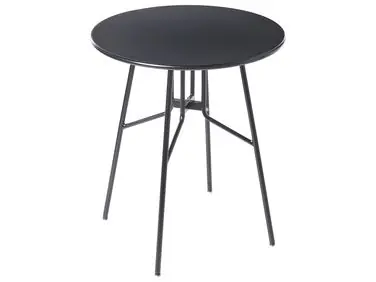 Bistro Table TALTAL 64 cm 64 cm Metal Black - Garden & Balcony