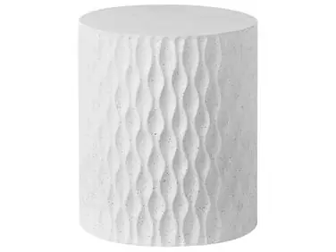 Side Table ANTELAO 37 cm 37 cm Terrazzo Effect White Terrazzo - Garden & Balcony
