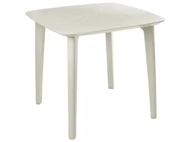 Mesa de jardín SORICO 86 cm 86 cm Beige claro - Jardín y balcón