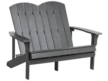Garden Bench ADIRONDACK 125 cm Dark Grey - Garden & Balcony