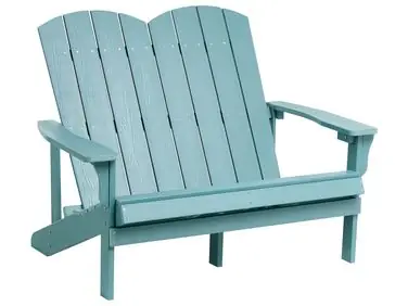 Banco de jardín ADIRONDACK 125 cm Azul claro - Jardín y balcón