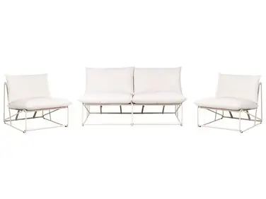 Conjunto de jardín 4 plazas PICO Beige claro Metal - Jardín y balcón