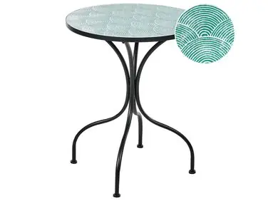 Bistro Table ANAPO 60 cm 60 cm Metal Black - Garden & Balcony