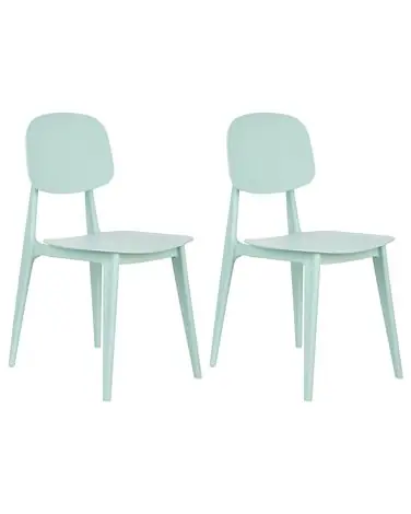 Set of 2 Garden Chairs KATTAVIA Mint Green - Garden & Balcony