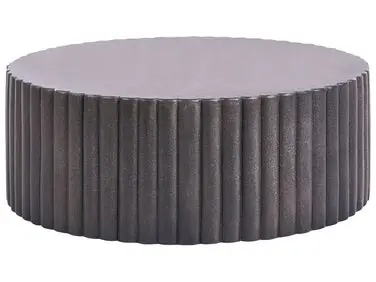Coffee Table POZZA 117 cm 117 cm Black - Garden & Balcony