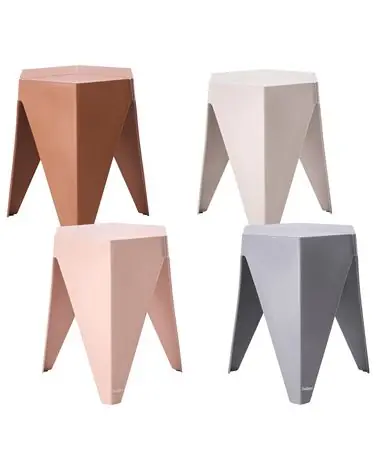 Set of 4 Garden Stools KARAVOS Multicolour - Garden & Balcony