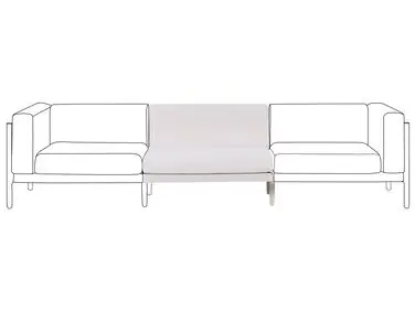 Módulo de extensión para sofá de jardín FERRETTI Beige claro - Jardín y balcón