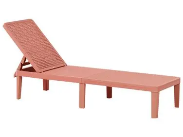 Tumbona OSSIMO Material sintético Rojo - Jardín y balcón