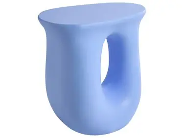 Mesa auxiliar IDRO 42 cm 28 cm Azul - Jardín y balcón