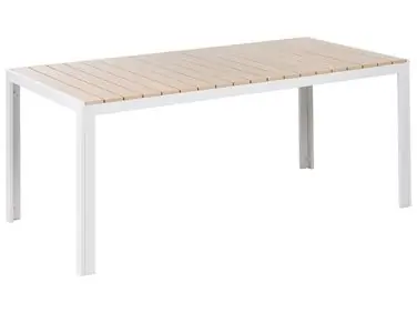 Mesa de jardín para 8 personas COMO 184 cm 90 cm Beige - Jardín y balcón