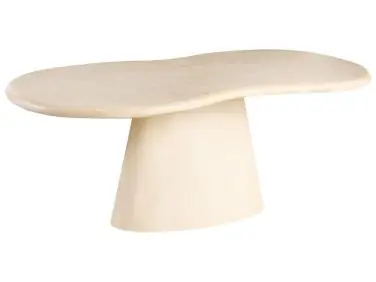 Mesa de jardín SPOLETO 200 cm 110 cm Beige - Jardín y balcón