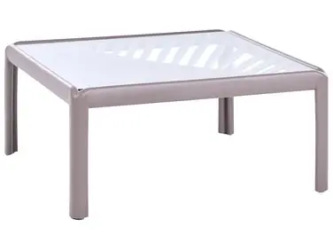 Garden Coffee Table FERRETTI 69 cm 69 cm Taupe - Garden & Balcony