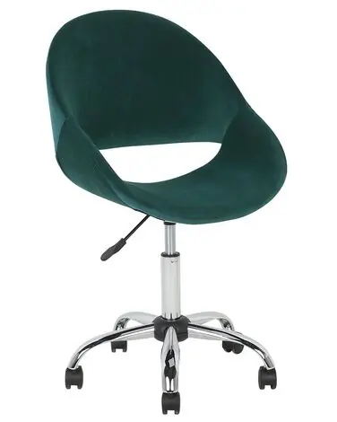 Desk Chair SELMA Velvet Emerald Green - Home Office