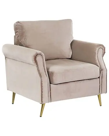 Armchair VIETAS Velvet Taupe - Living Room