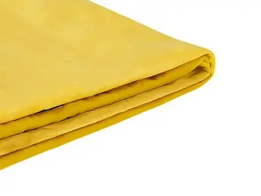 Funda para cama Terciopelo FITOU 180 x 200 cm Amarillo - Dormitorio