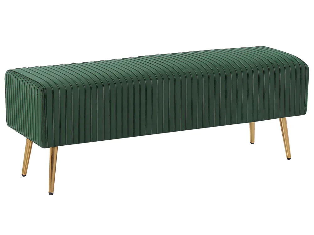 Banco PATERSON Terciopelo Verde esmeralda - Dormitorio