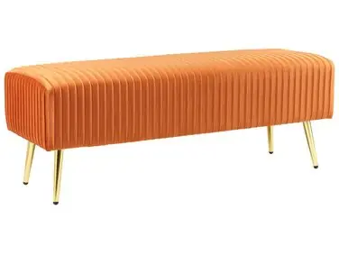 Banco PATERSON Terciopelo Naranja - Dormitorio