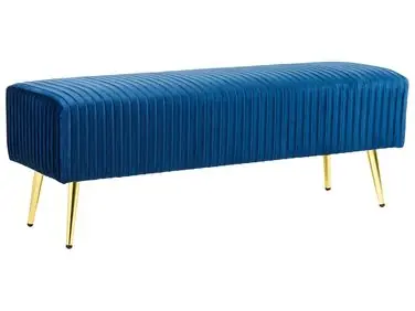 Upholstered Bench PATERSON Velvet Blue - Bedroom